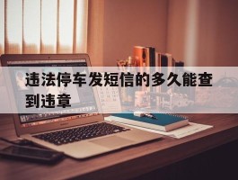 违法停车发短信的多久能查到违章