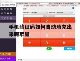手机验证码如何自动填充出来呢苹果