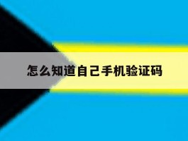 怎么知道自己手机验证码