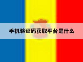 手机验证码获取平台是什么