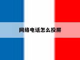 网络电话怎么投屏