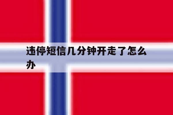 违停短信几分钟开走了怎么办 违停短信几分钟开走了怎么办