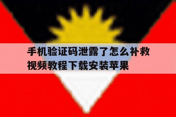 包含手机验证码泄露了怎么补救视频教程下载安装苹果的词条 包含手机验证码泄露了怎么补救视频教程下载安装苹果的词条