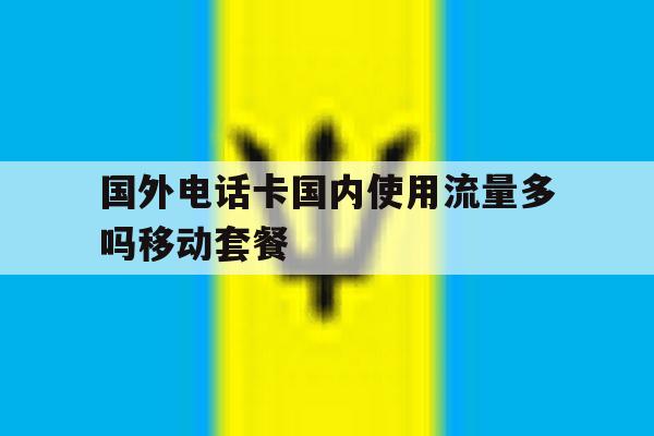 国外电话卡国内使用流量多吗移动套餐 国外电话卡国内使用流量多吗移动套餐