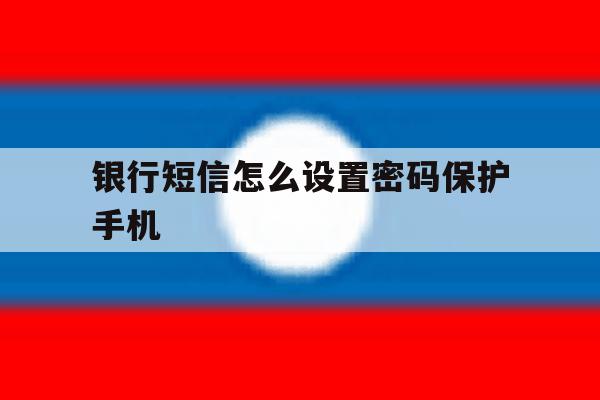 银行短信怎么设置密码保护手机 银行短信怎么设置密码保护手机