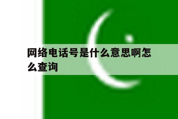 网络电话号是什么意思啊怎么查询 网络电话号是什么意思啊怎么查询
