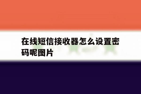 在线短信接收器怎么设置密码呢图片 在线短信接收器怎么设置密码呢图片