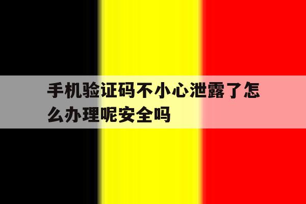 关于手机验证码不小心泄露了怎么办理呢安全吗的信息 关于手机验证码不小心泄露了怎么办理呢安全吗的信息