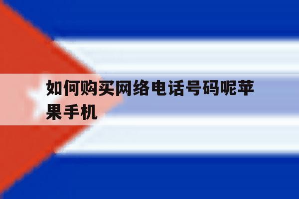 如何购买网络电话号码呢苹果手机的简单介绍 如何购买网络电话号码呢苹果手机的简单介绍