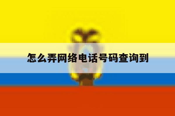 怎么弄网络电话号码查询到 怎么弄网络电话号码查询到