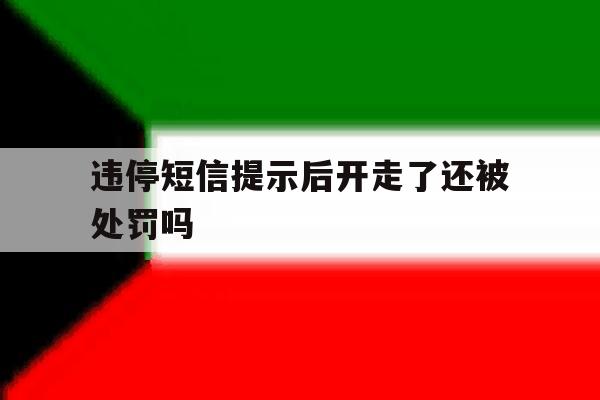 违停短信提示后开走了还被处罚吗 违停短信提示后开走了还被处罚吗