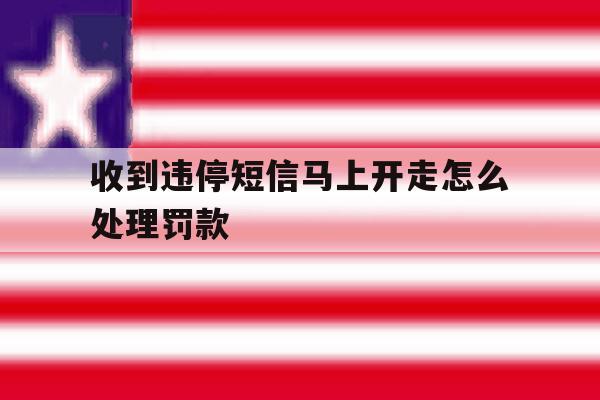 收到违停短信马上开走怎么处理罚款 收到违停短信马上开走怎么处理罚款