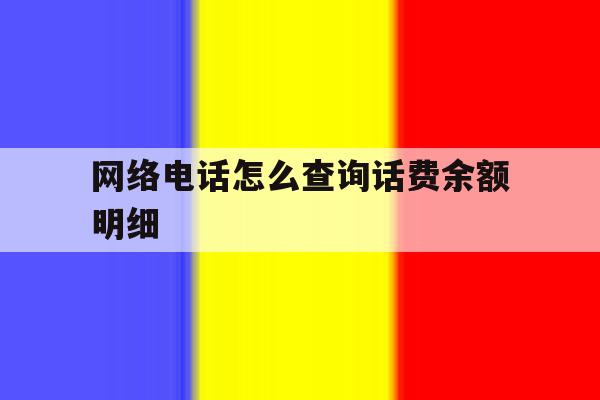 网络电话怎么查询话费余额明细 网络电话怎么查询话费余额明细