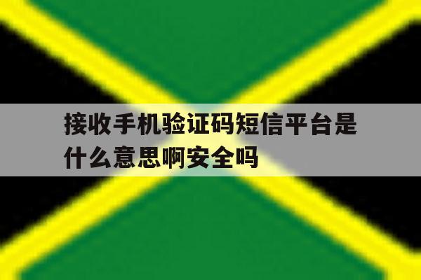 接收手机验证码短信平台是什么意思啊安全吗 接收手机验证码短信平台是什么意思啊安全吗