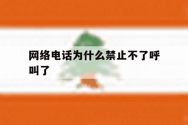 网络电话为什么禁止不了呼叫了 网络电话为什么禁止不了呼叫了